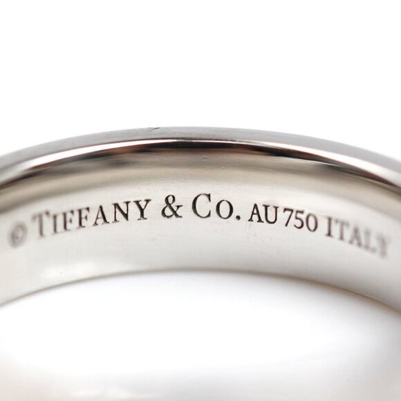 TIFFANY 18k Silver Diamond Ring - Picture 5 of 8